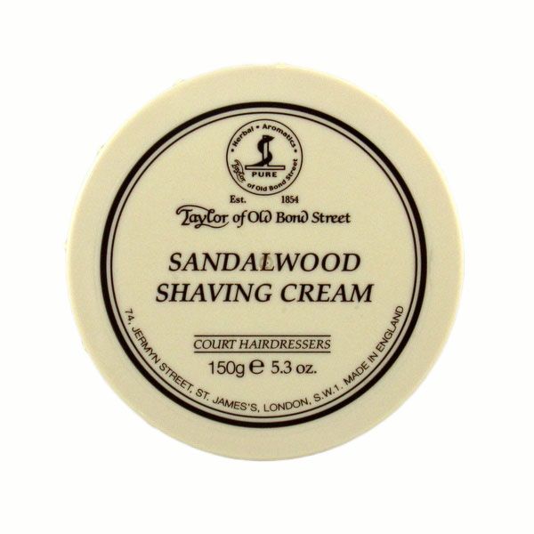 Sandalwood Shaving cream in bowl-0